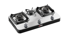 ซุปเปอร์สตาร์สแตนเลส: ปลดปล่อยความเก่งกาจในการทำอาหารด้วยเตาแก๊ส viosea 3-Burner